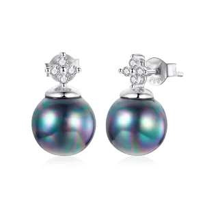 (image for) Pandora Style Shiny Beads Stud Earrings - BSE498