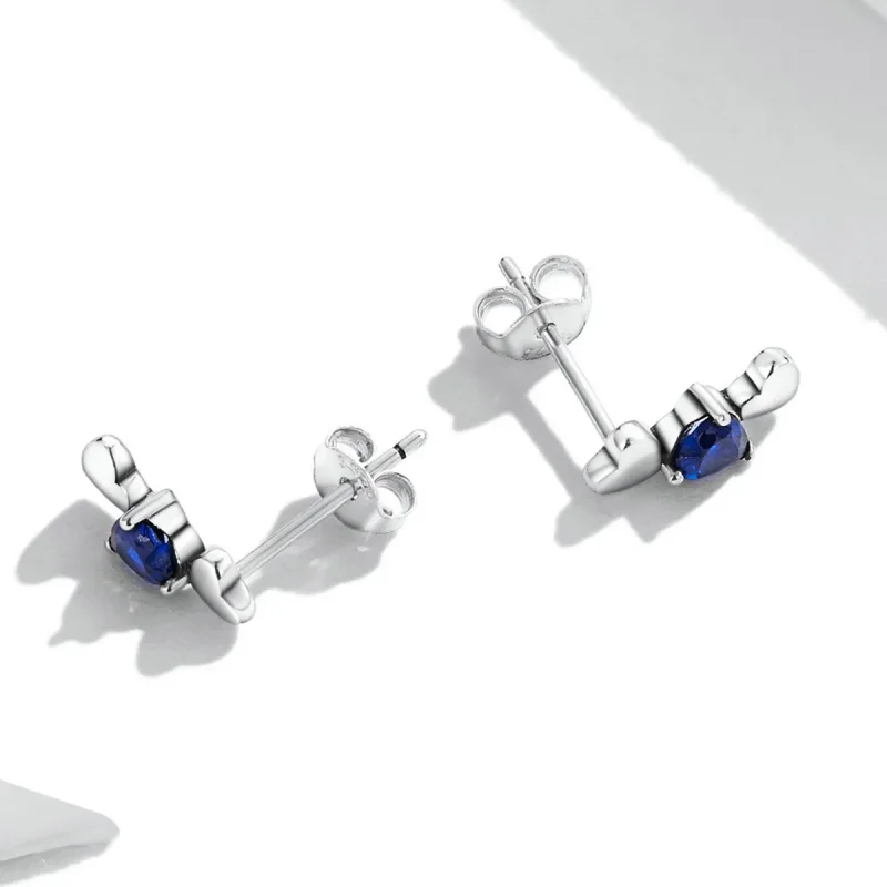 (image for) Pandora Style Simple Love Stud Earrings - SCE1348 - View 2
