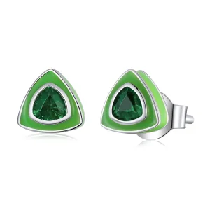 (image for) Pandora Style Simple Triangle Stud Earrings - SCE1368