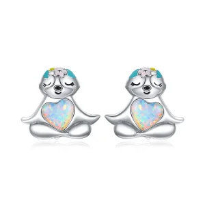 (image for) Pandora Style Sloth Stud Earrings - BSE483