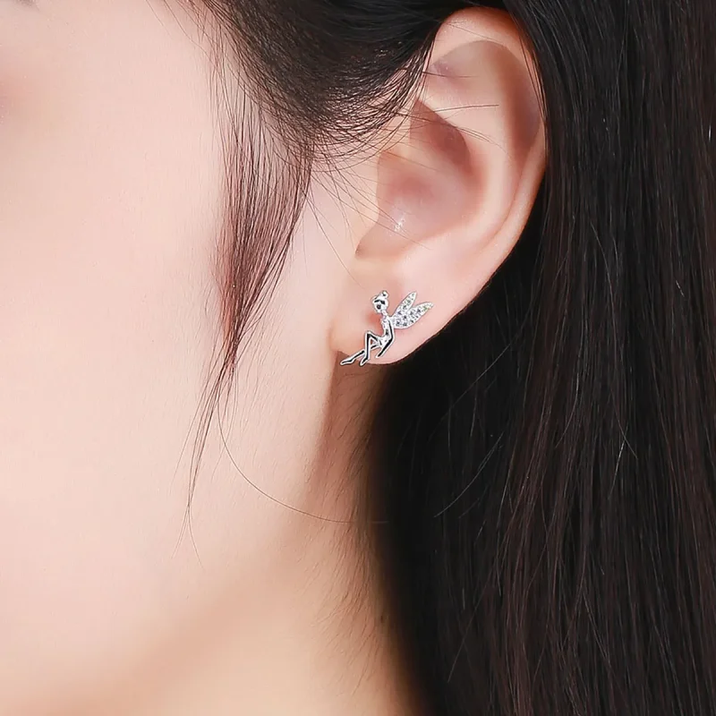 (image for) Pandora Style Spring Spirit Stud Earrings - BSE046 - View 6