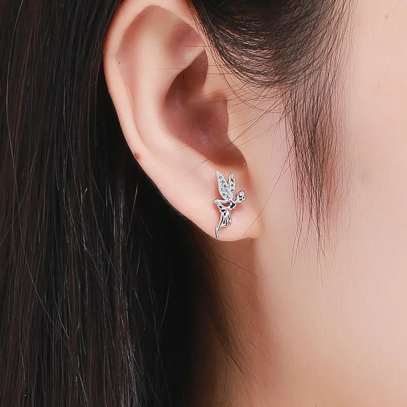 (image for) Pandora Style Spring Spirit Stud Earrings - BSE046 - View 7