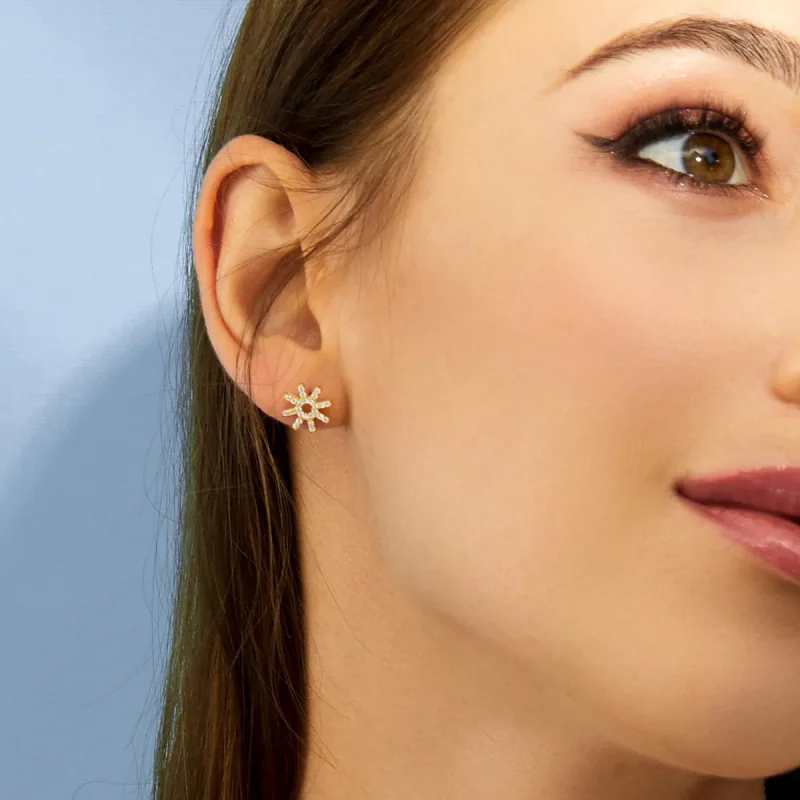 (image for) Pandora Style Star Stud Earrings - BSE257 - View 6