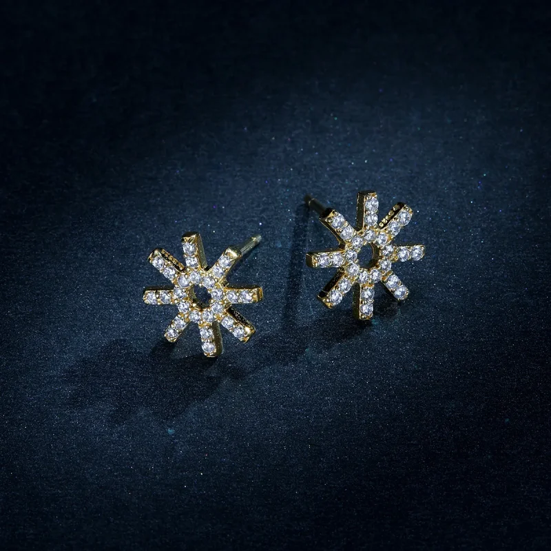 (image for) Pandora Style Star Stud Earrings - BSE257 - View 8