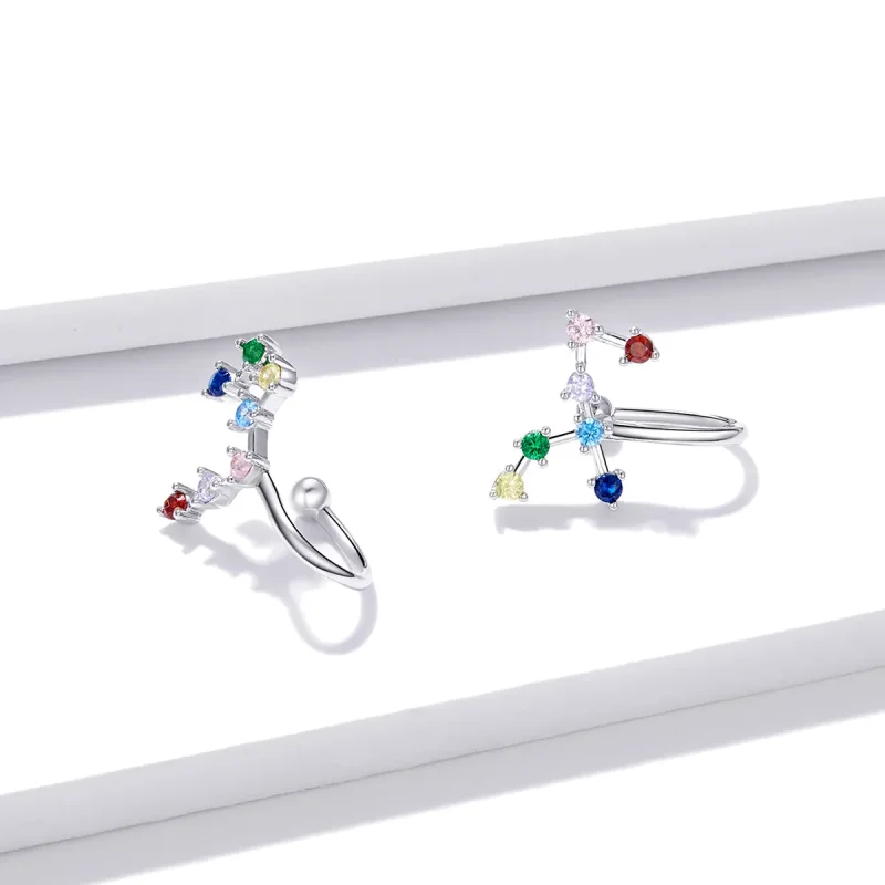 (image for) Pandora Style Star Track Stud Earrings - BSE457 - View 4