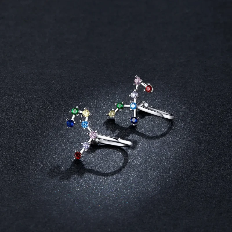 (image for) Pandora Style Star Track Stud Earrings - BSE457 - View 5
