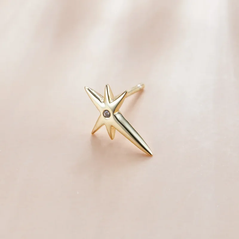 (image for) Pandora Style Stars Stud Earrings - SCE1091 - View 2