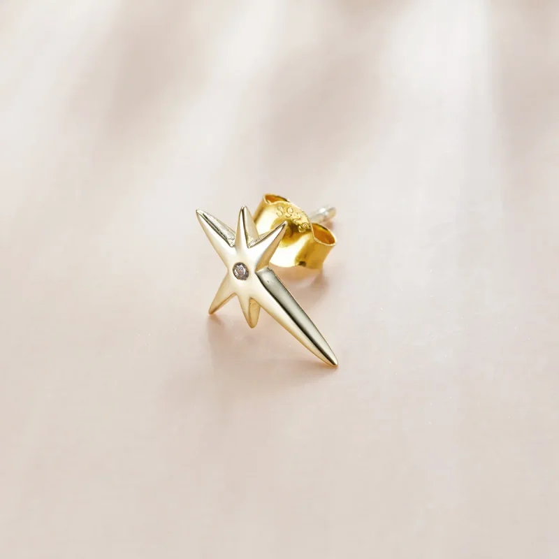 (image for) Pandora Style Stars Stud Earrings - SCE1091 - View 3