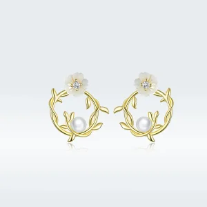 (image for) Pandora Style Summer Flowers Stud Earrings - BSE309