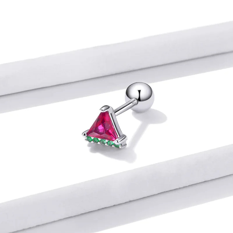 (image for) Pandora Style Summer Sweetheart - Watermelon Stud Earrings - BSE492 - View 2