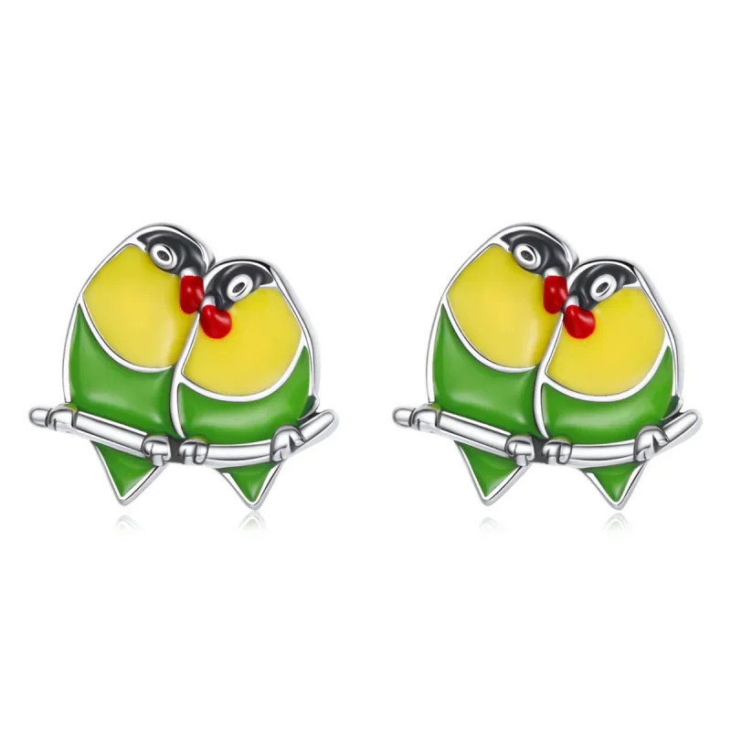 (image for) Pandora Style Two Orioles Stud Earrings - SCE1278