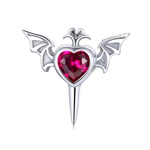 (image for) Pandora Style Wings Love Stud Earrings - SCE1179
