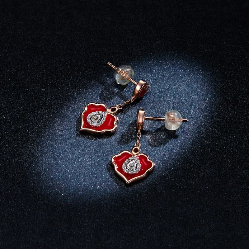 (image for) Pandora Style Wishful Lines Stud Earrings - BSE324 - View 8