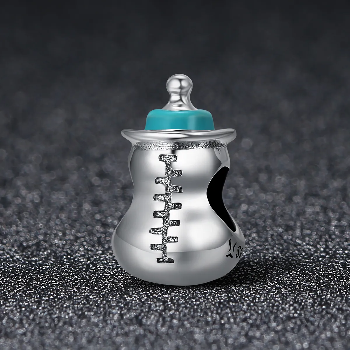 Pandora Style Silver Baby Bottle Charm - SCC361