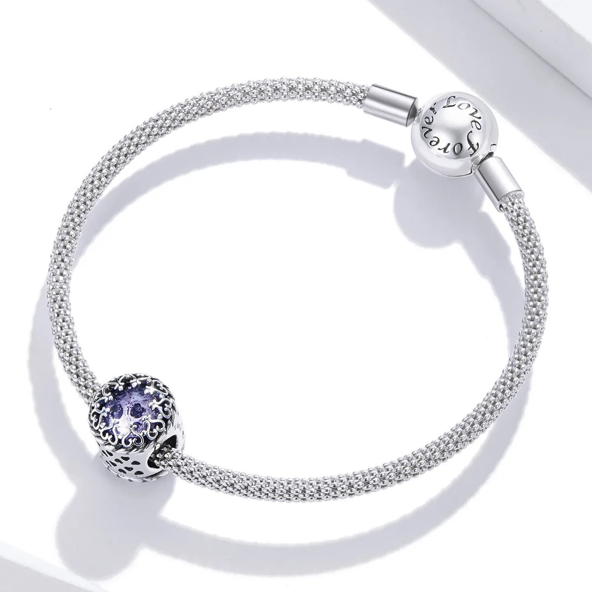Pandora Style Silver Beauty Lasts Forever Charm - SCC1791