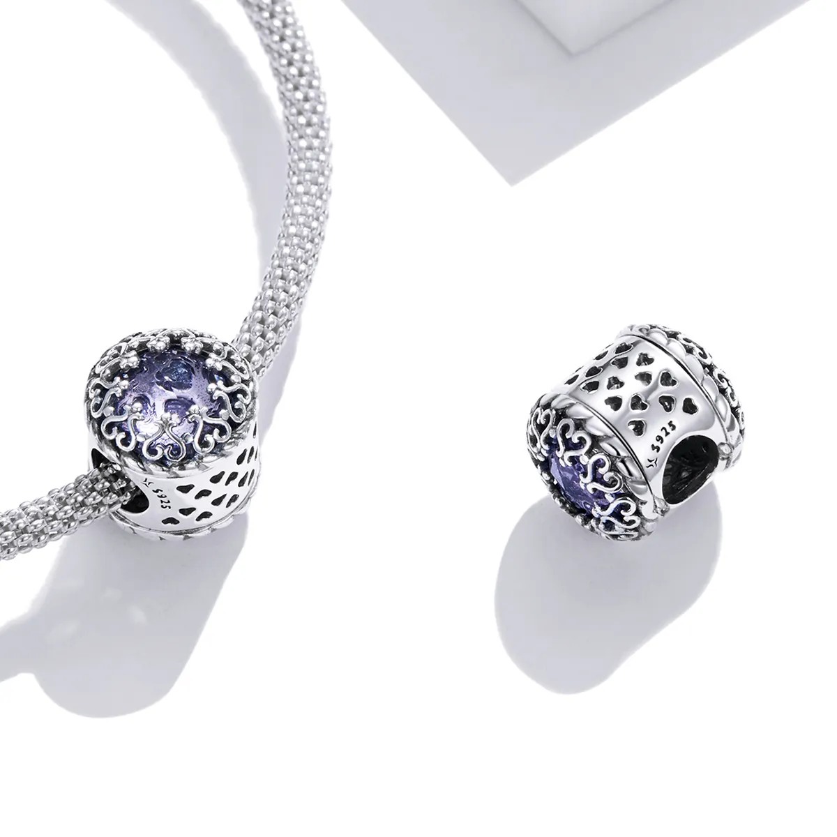 Pandora Style Silver Beauty Lasts Forever Charm - SCC1791
