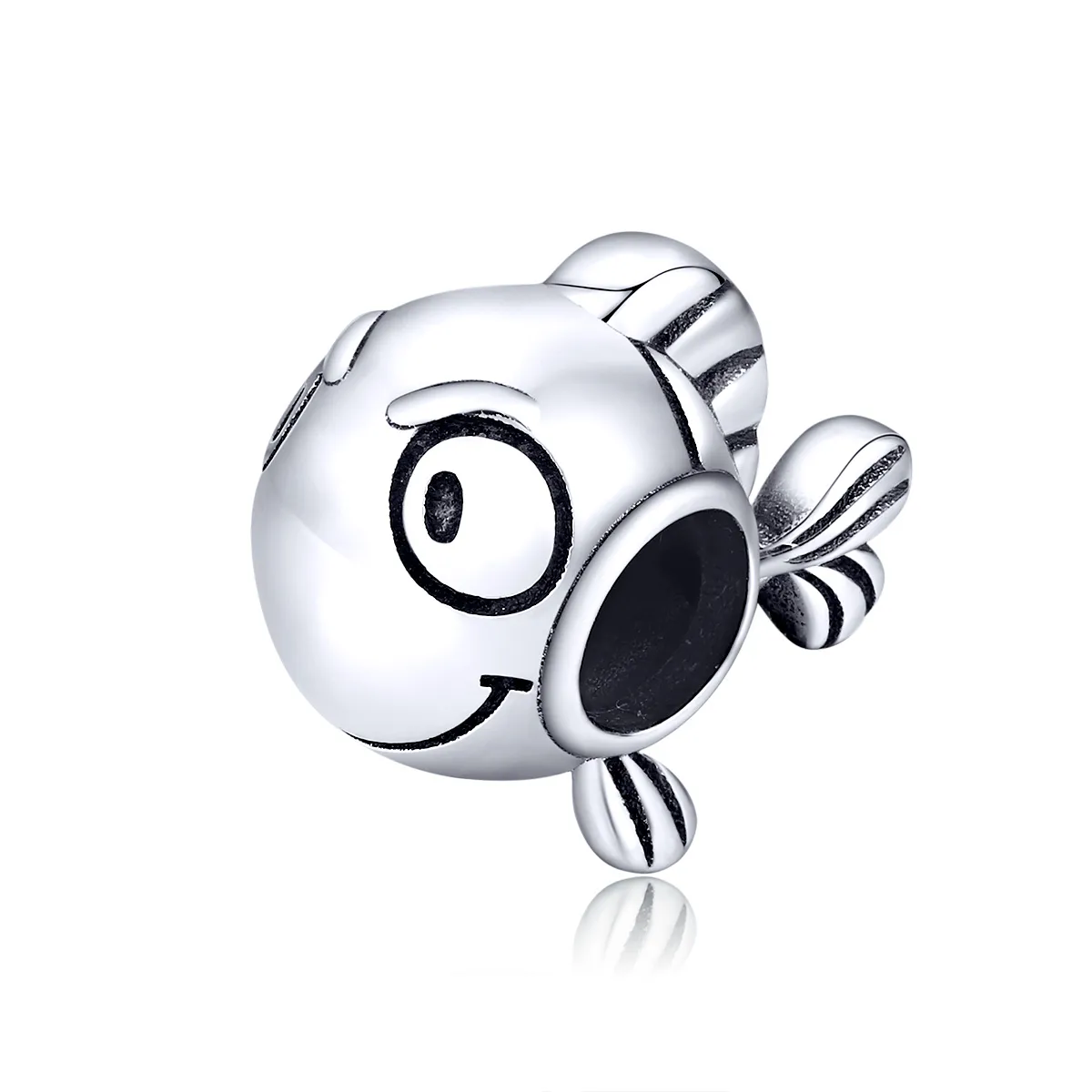 Pandora Style Silver Big Eyes Fish Charm SCC1477
