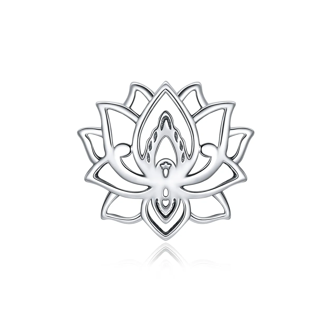 Pandora Style Silver Blooming Lotus Charm - SCC1724