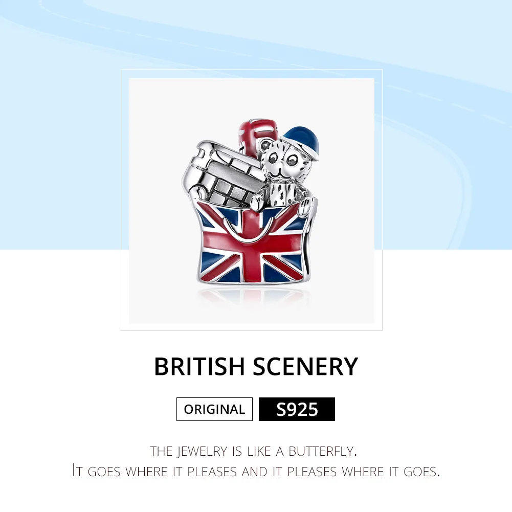 Pandora Style Silver British Gifts Charm - SCC1740