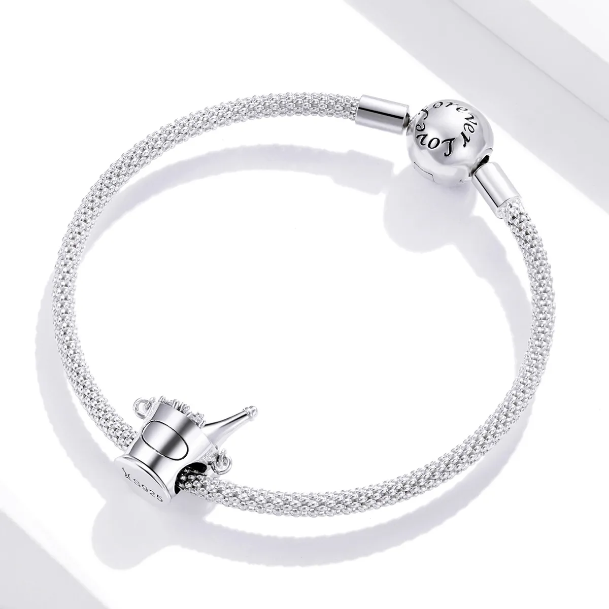 Pandora Style Silver Champagne Bucket Charm - SCC1687