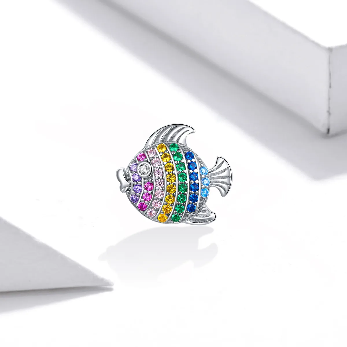 Pandora Style Silver Colorful Fish Charm - SCC1803