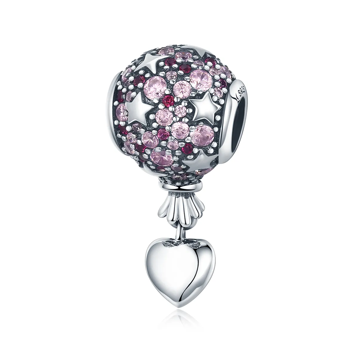 Pandora Style Silver Confession Balloon Charm - SCC517
