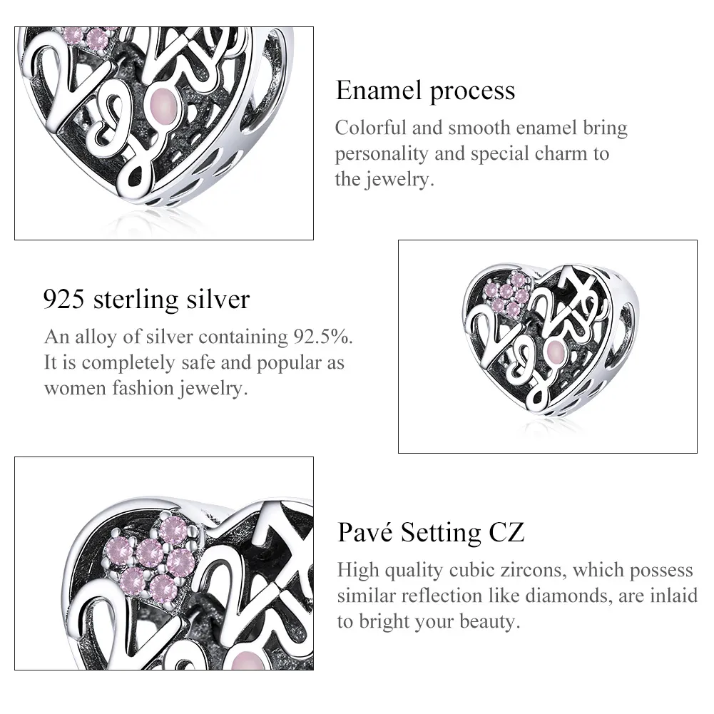 Pandora Style Silver Confession of Love 2021 Charm - SCC1743