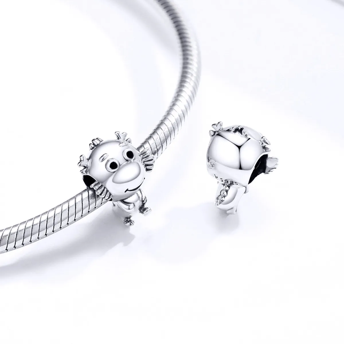 Pandora Style Silver Dragon Baby Charm - SCC1489