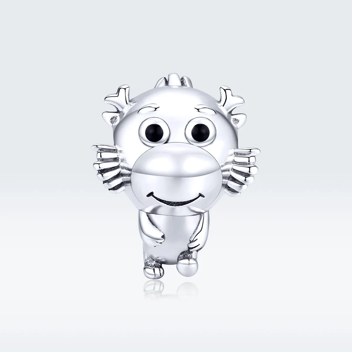 Pandora Style Silver Dragon Baby Charm - SCC1489