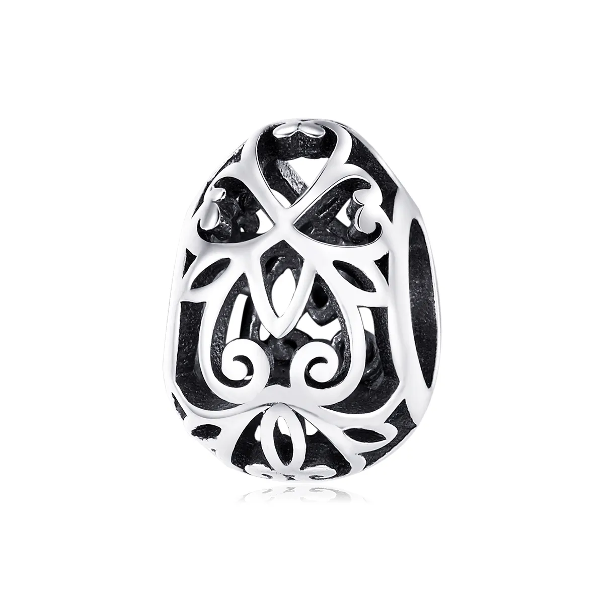 Pandora Style Silver Easter Egg Charm - SCC1464