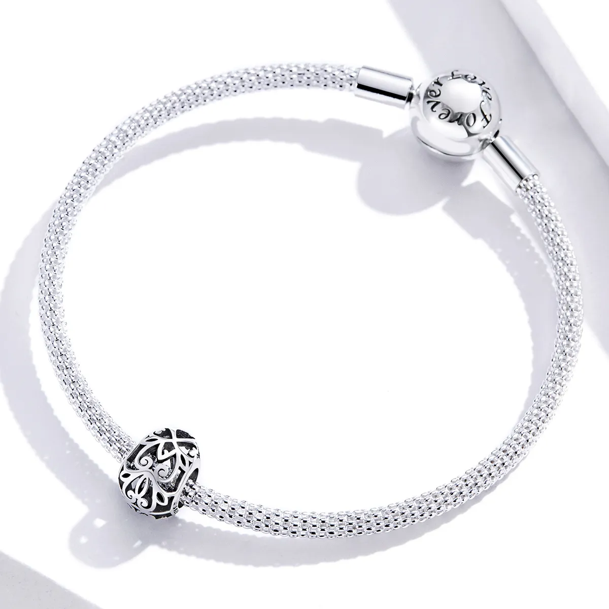 Pandora Style Silver Easter Egg Charm - SCC1464
