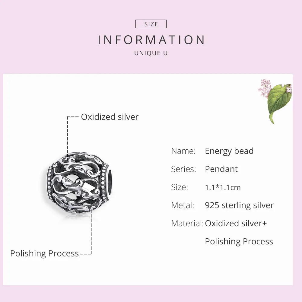Pandora Style Silver Energy Charm - SCC1830