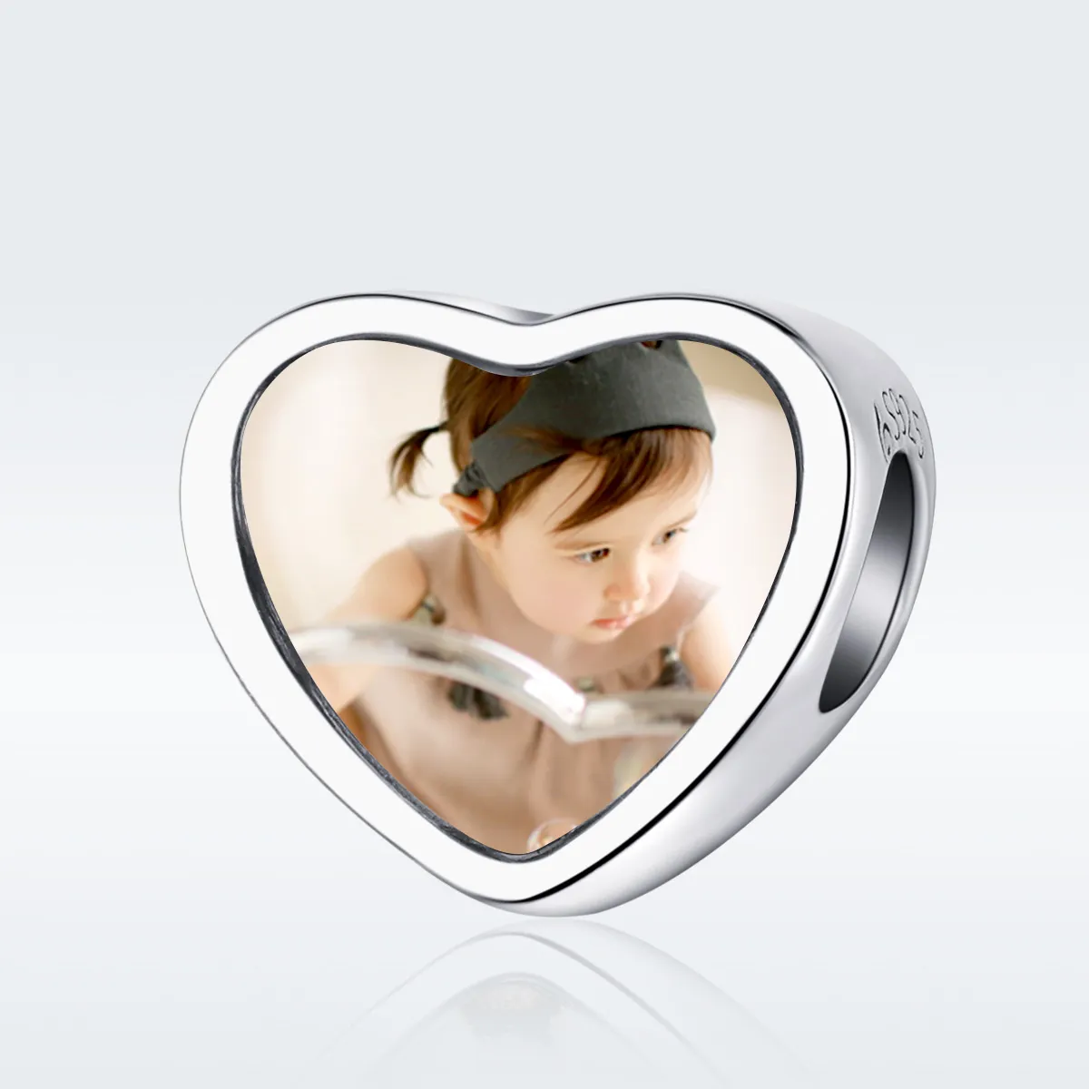 Pandora Style Silver Engraved Charm - BSC103