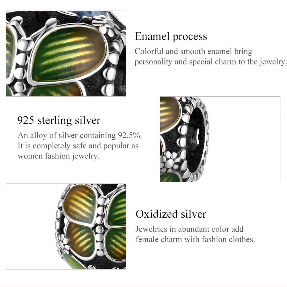 Pandora Style Silver Fantasy Butterflies Charm - SCC1705