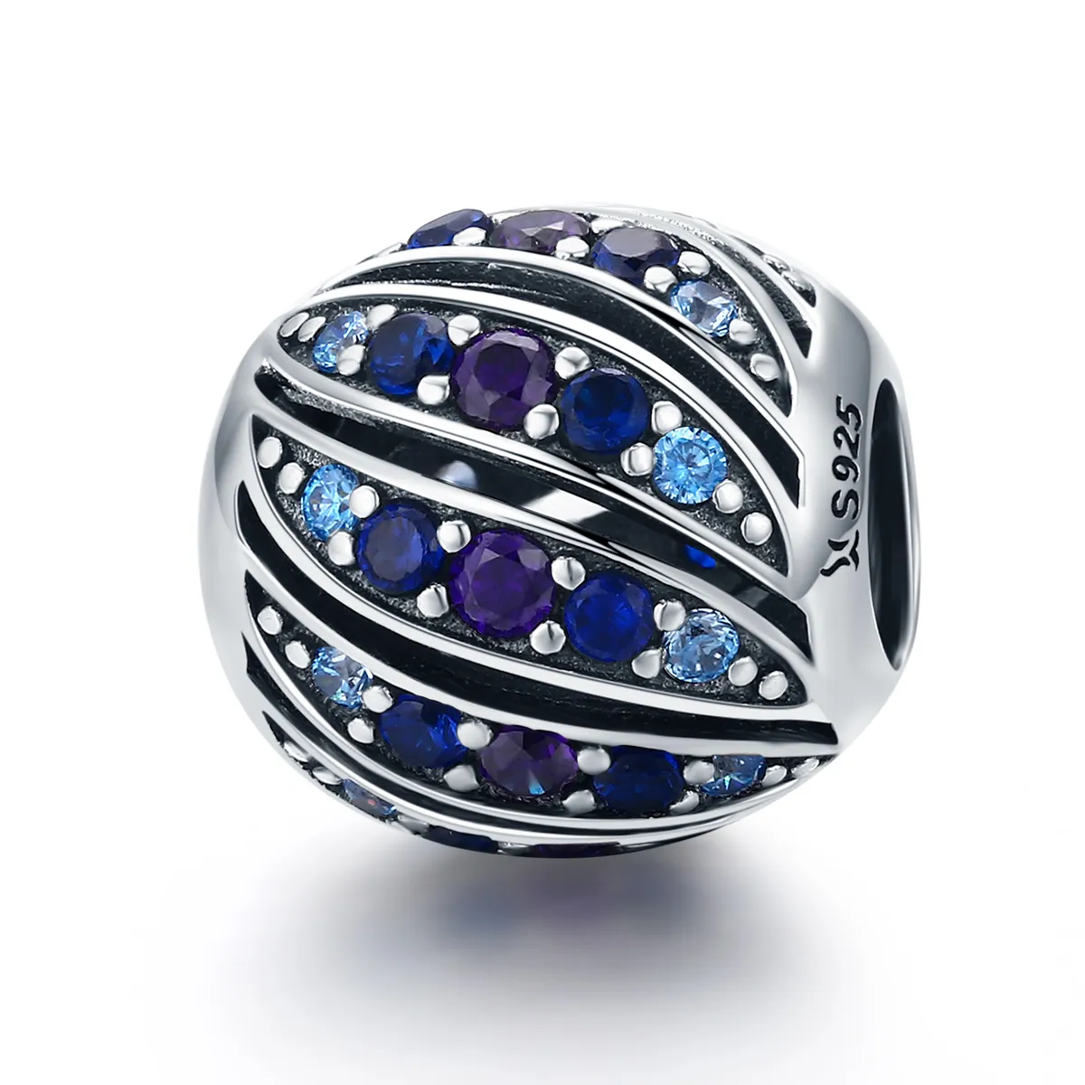 Pandora Style Silver Finch Feather Charm - SCC472