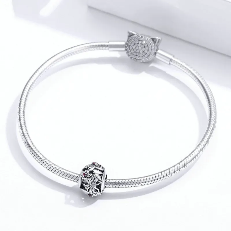 Pandora Style Silver Flower elves Charm - SCC1449