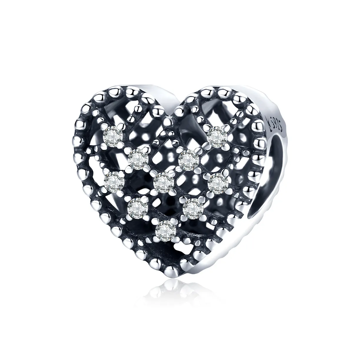 Pandora Style Silver Follow Your Heart Charm - SCC1572