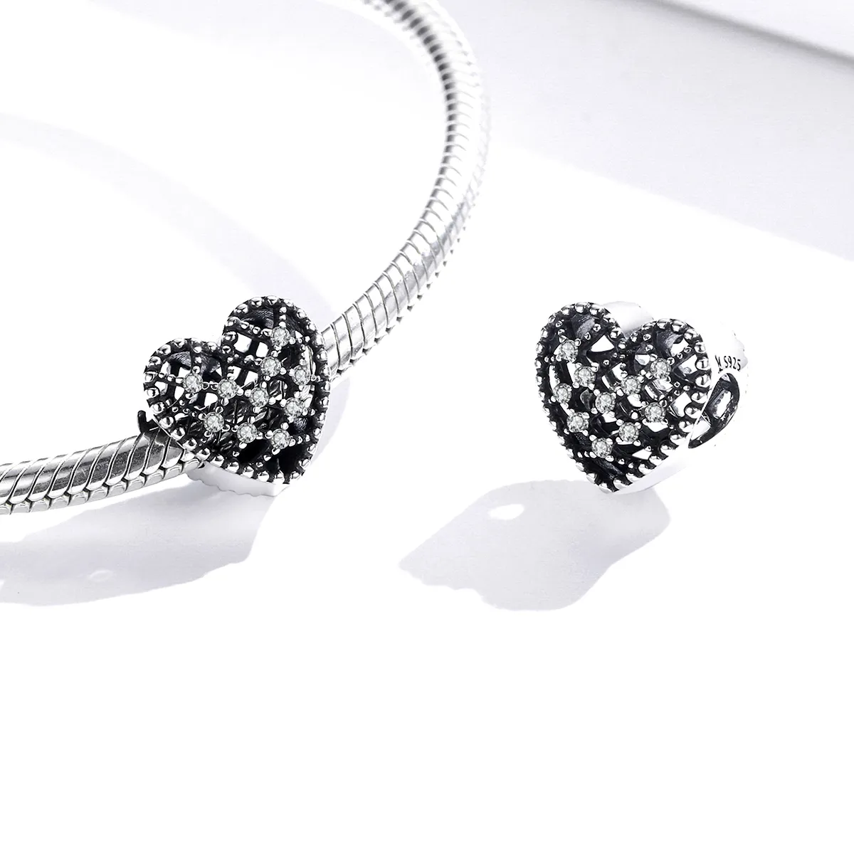 Pandora Style Silver Follow Your Heart Charm - SCC1572