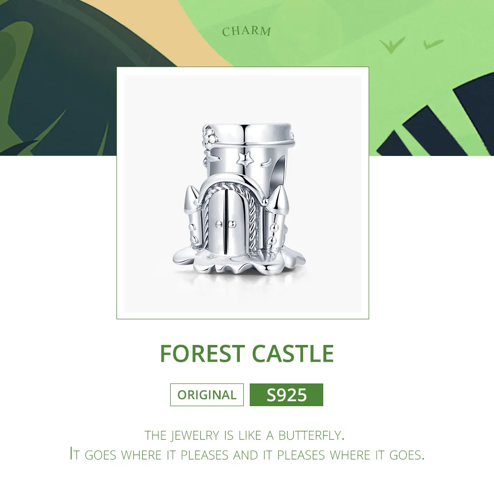 Pandora Style Silver Forest Castle Charm - SCC1866