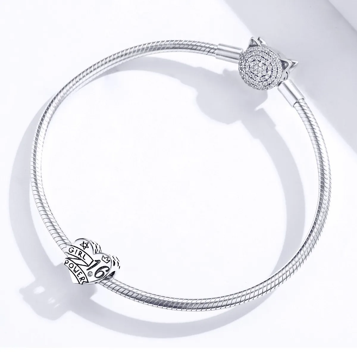 Pandora Style Silver Girl Power Sweet 16 Charm - SCC1437