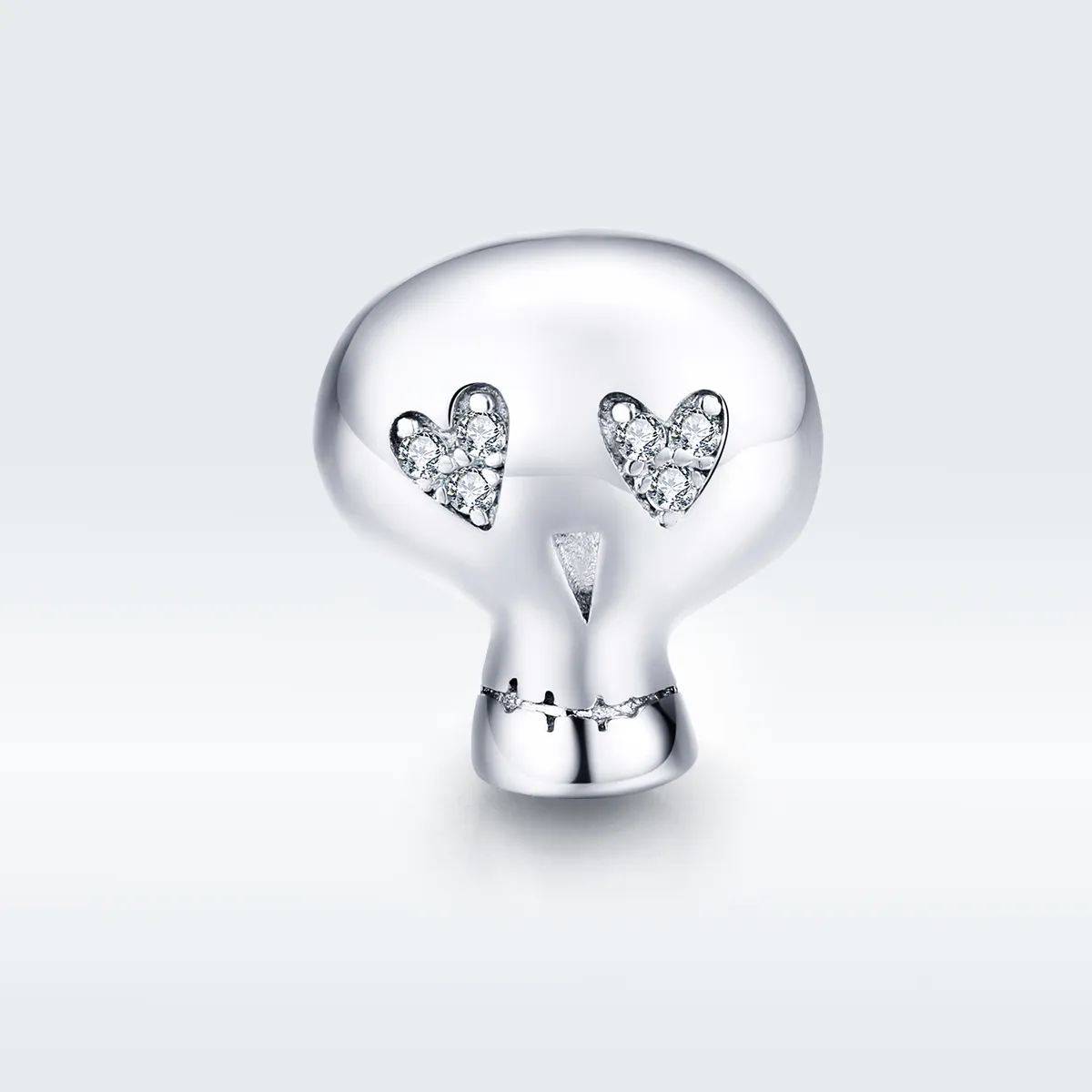 Pandora Style Silver Halloween Skull Charm - SCC1362