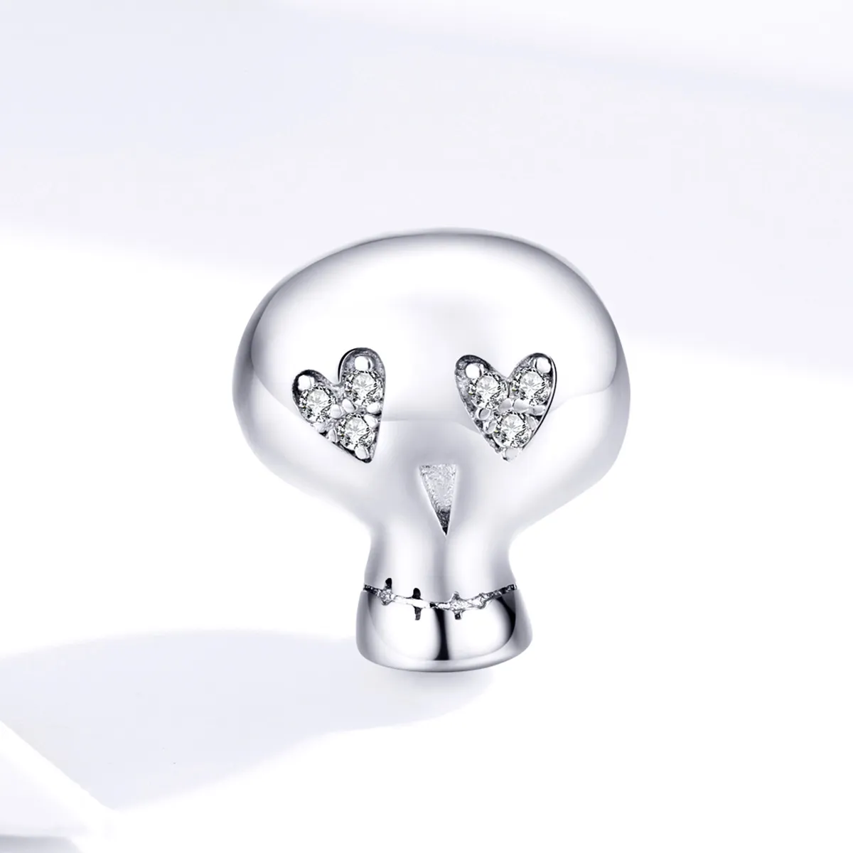 Pandora Style Silver Halloween Skull Charm - SCC1362