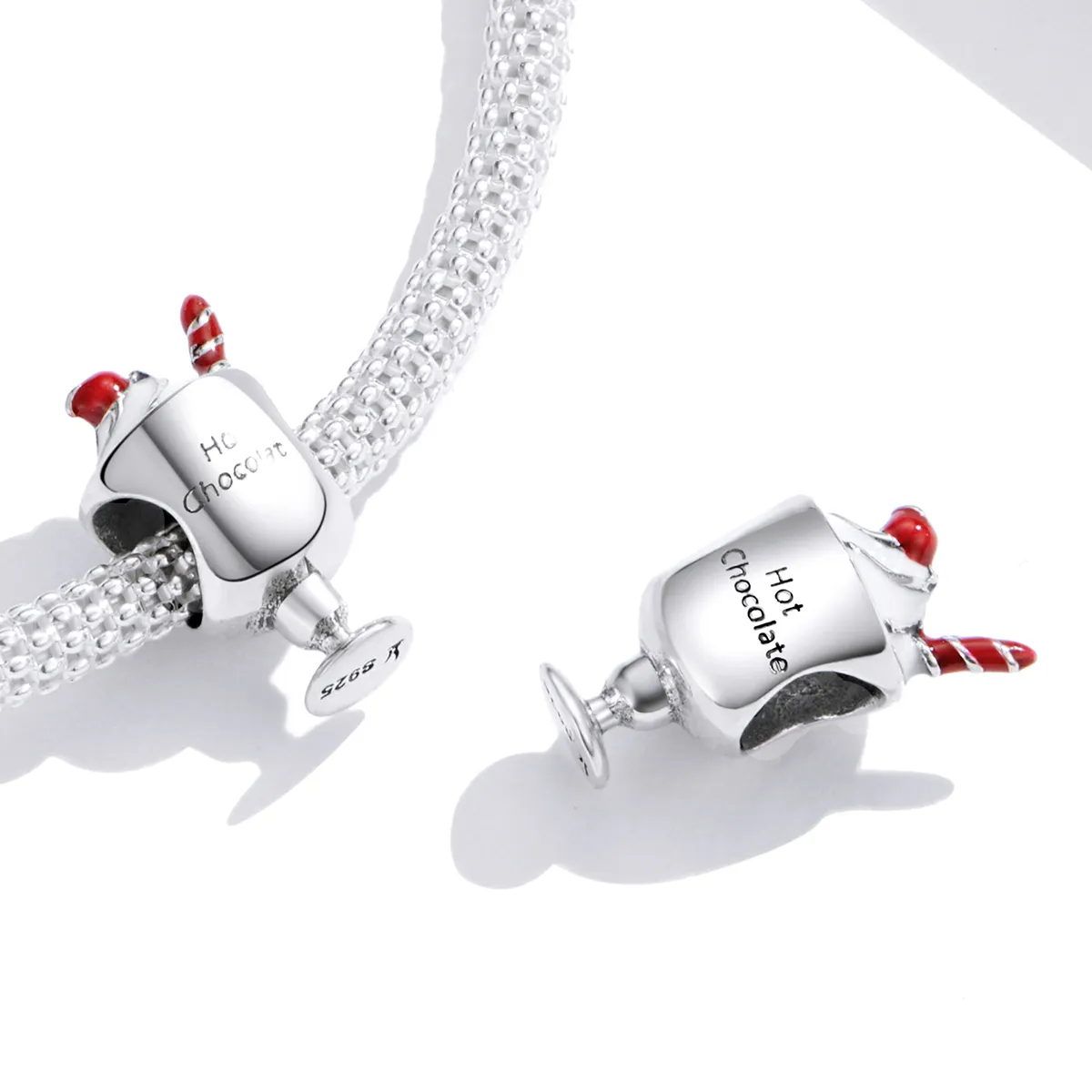 Pandora Style Silver Hot Chocolate Charm SCC1495