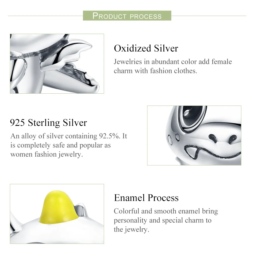Pandora Style Silver I Am Dragon Charm - BSC060
