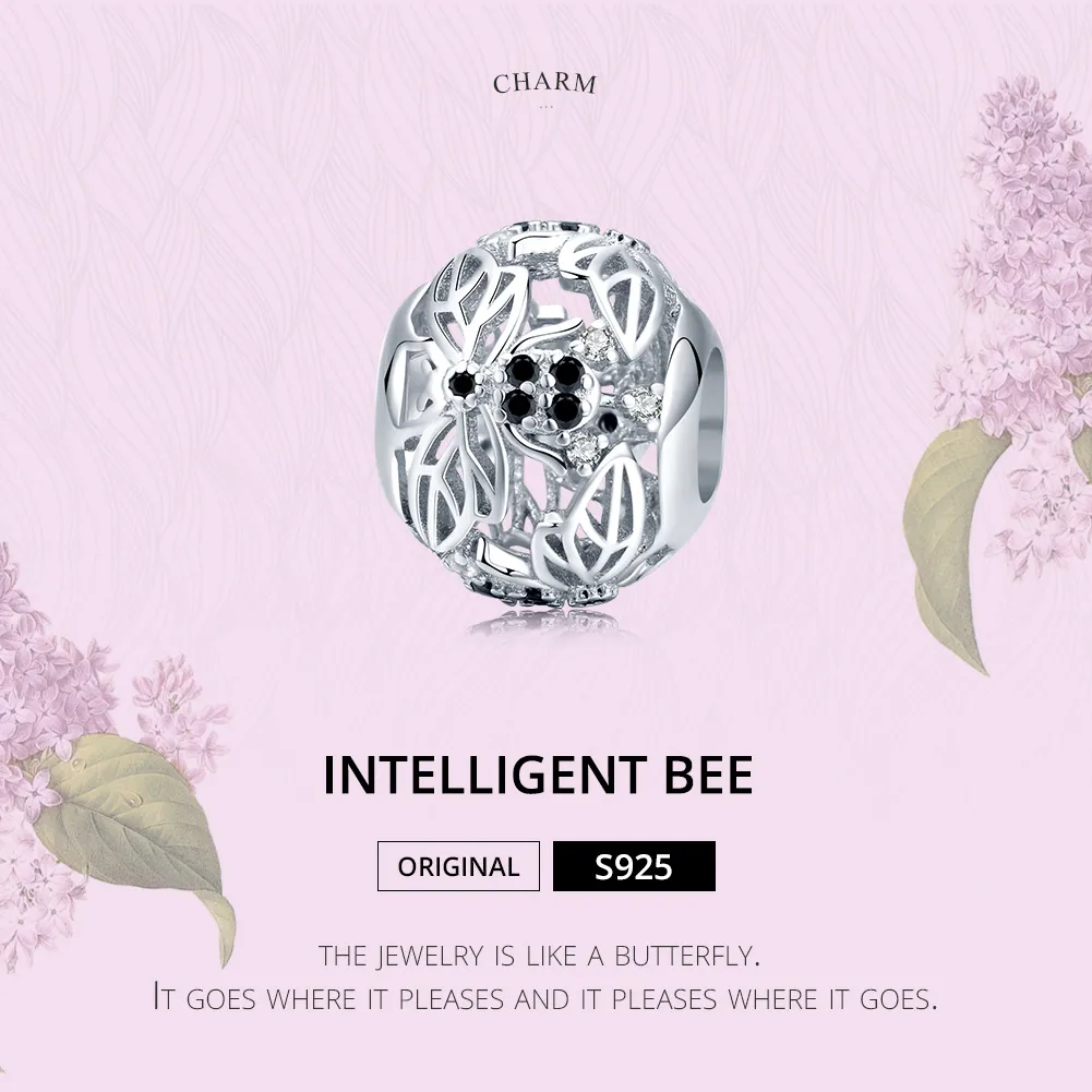 Pandora Style Silver Intelligent Bee Charm - BSC200