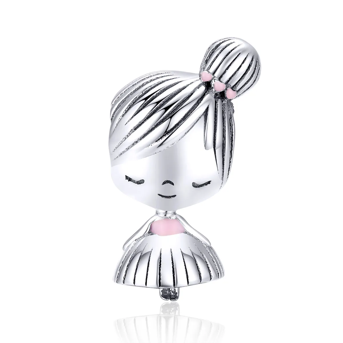 Pandora Style Silver Its A Girl Charm - SCC1335