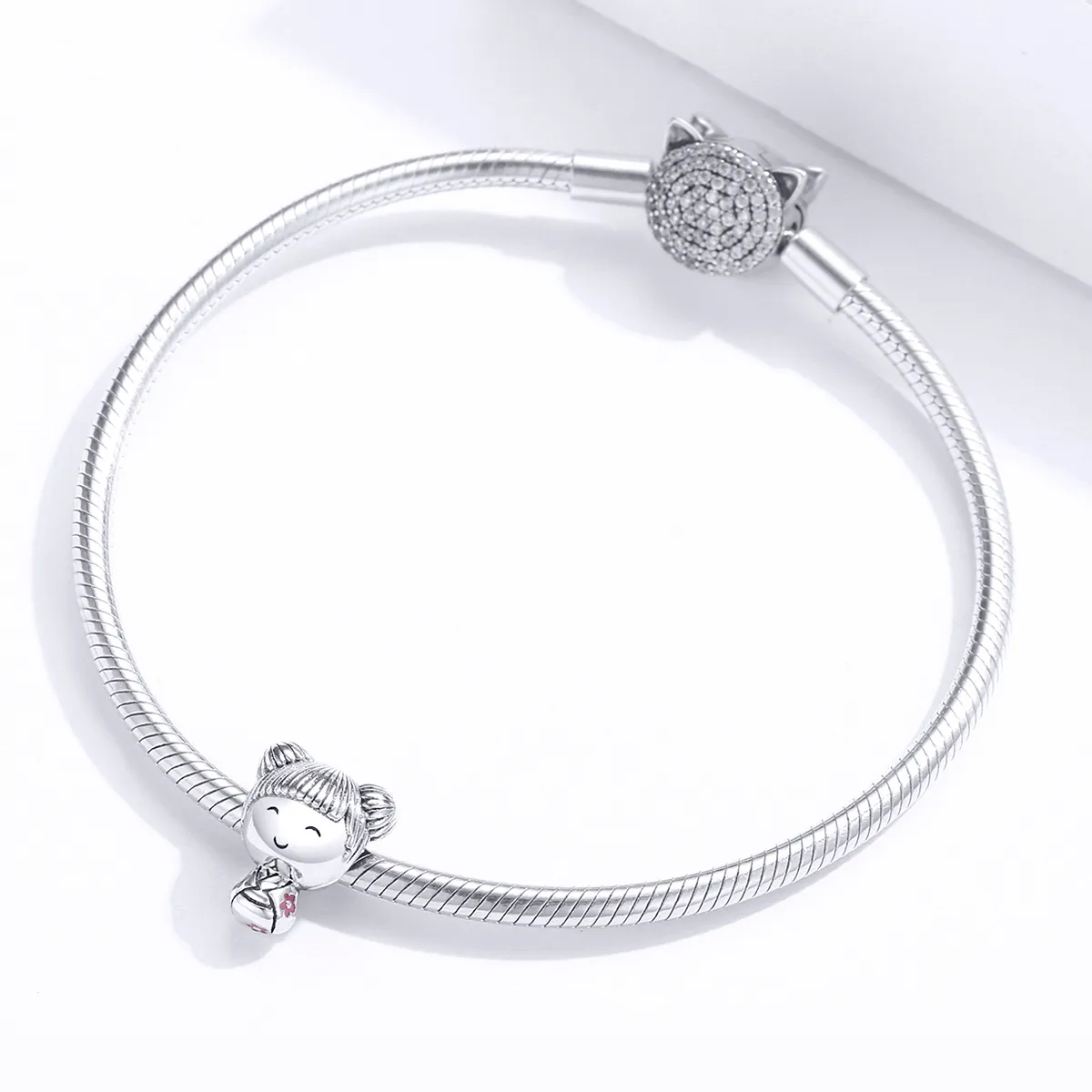 Pandora Style Silver Japanese Doll Charm - SCC1455