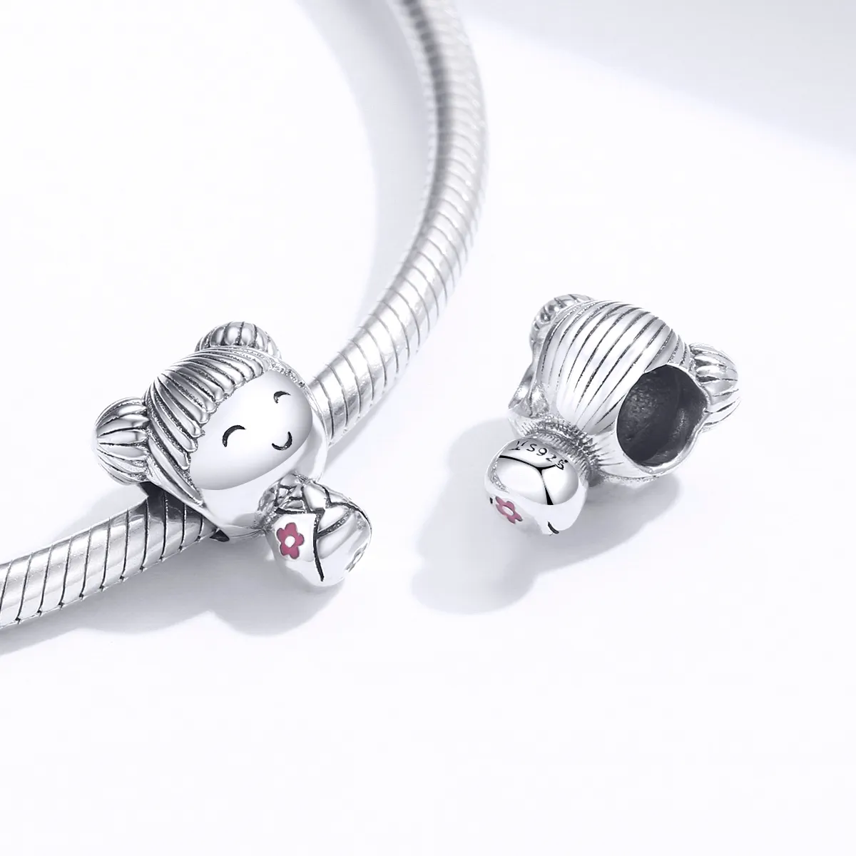 Pandora Style Silver Japanese Doll Charm - SCC1455