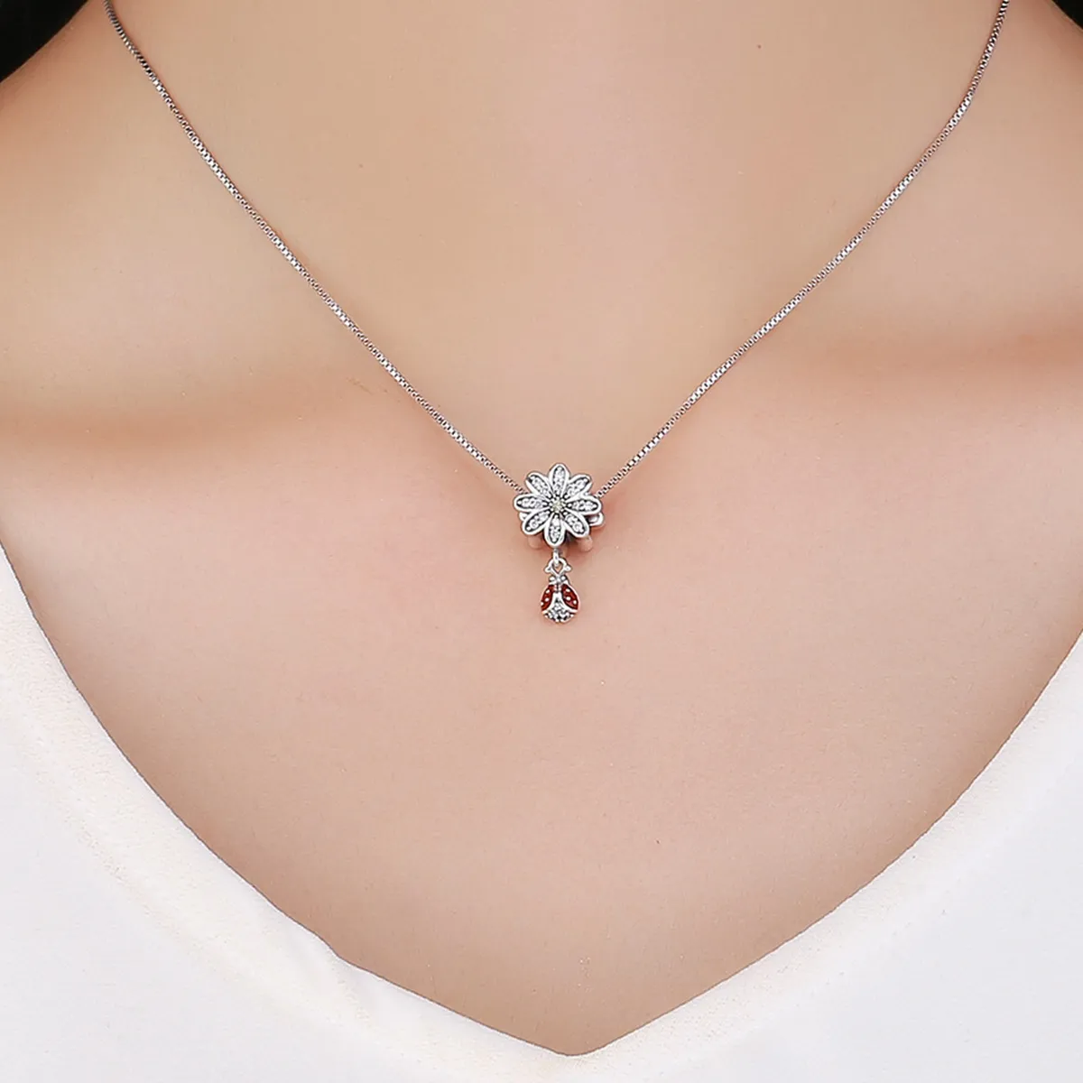 Pandora Style Silver Ladybird'S Story Charm - SCC727
