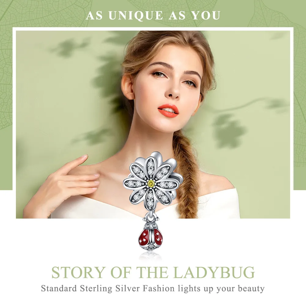 Pandora Style Silver Ladybird'S Story Charm - SCC727